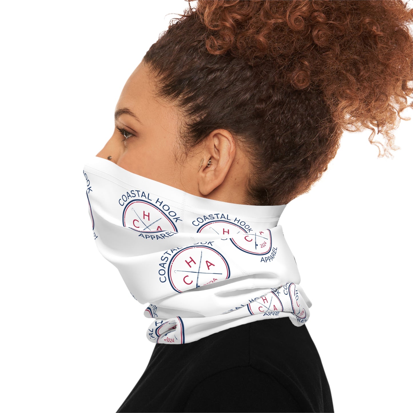 CHA Logo Lightweight Neck Gaiter - White