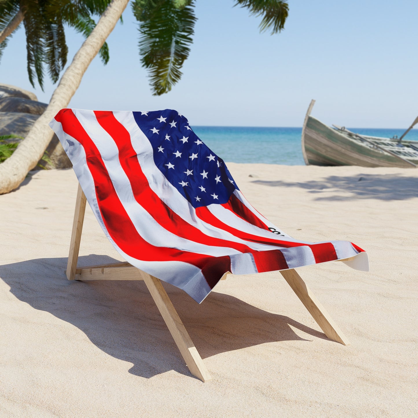 USA Flag Oversized Giant Beach/Pool Towel