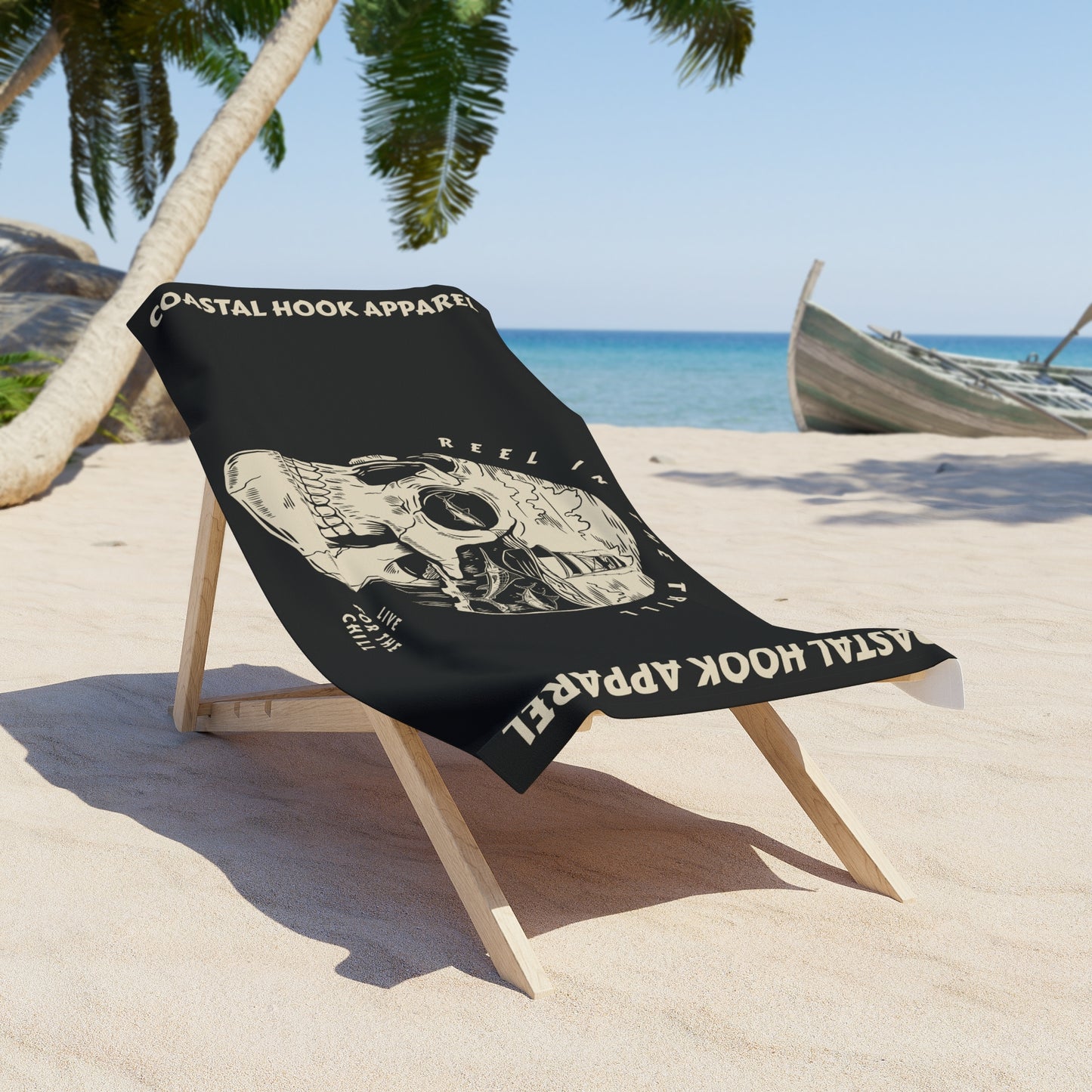 Reel In The Thrill Oversized Giant Beach/Pool Towel