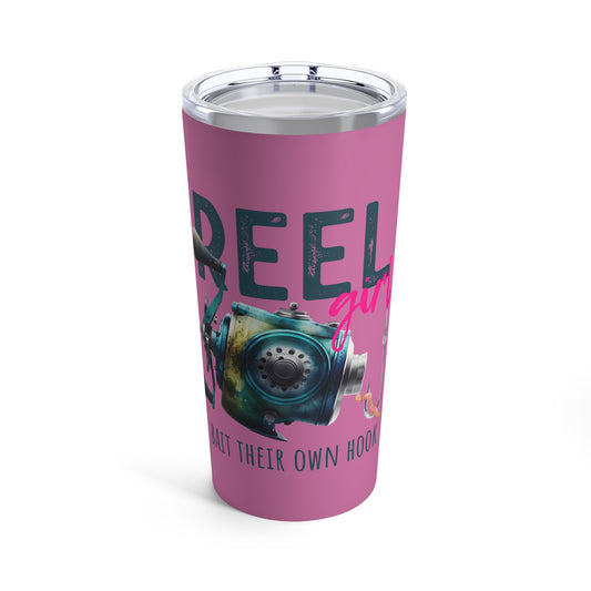 Reel Girls Tumbler 20oz - Light Pink