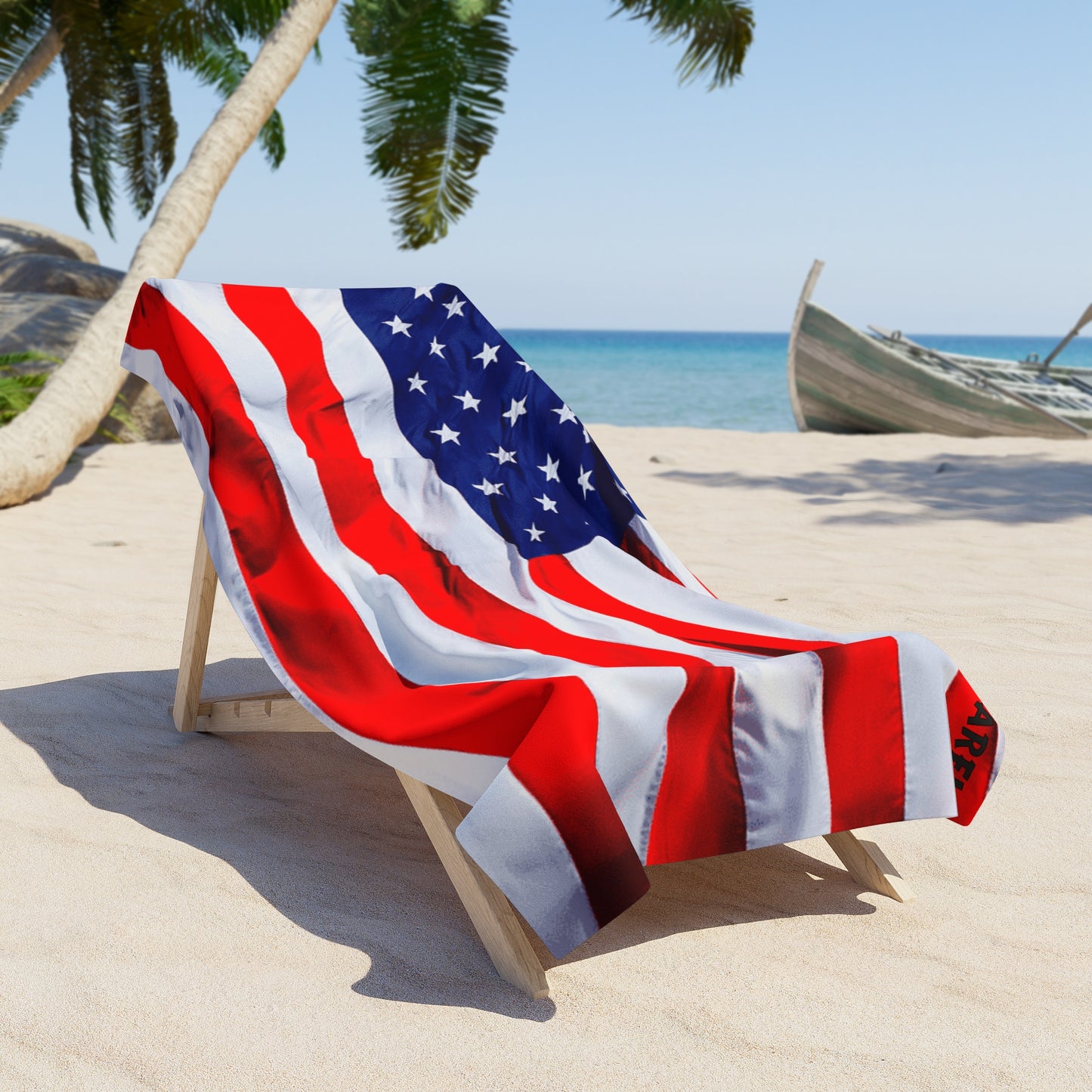 USA Flag Oversized Giant Beach/Pool Towel