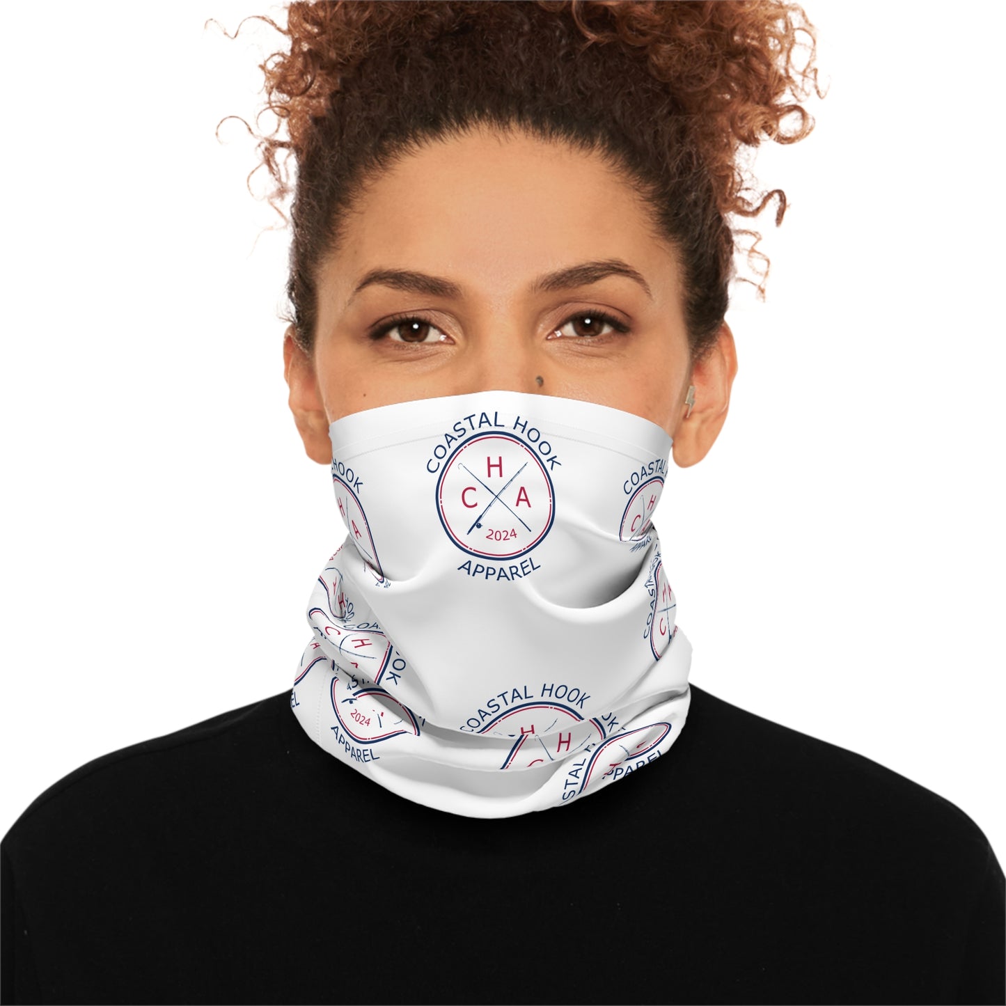 CHA Logo Lightweight Neck Gaiter - White