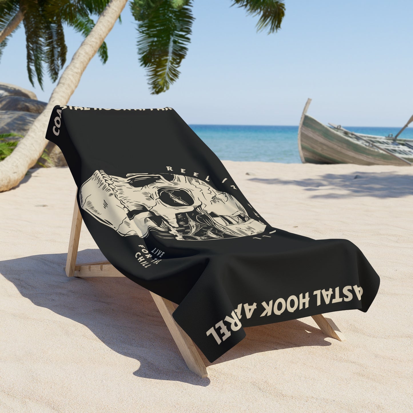 Reel In The Thrill Oversized Giant Beach/Pool Towel