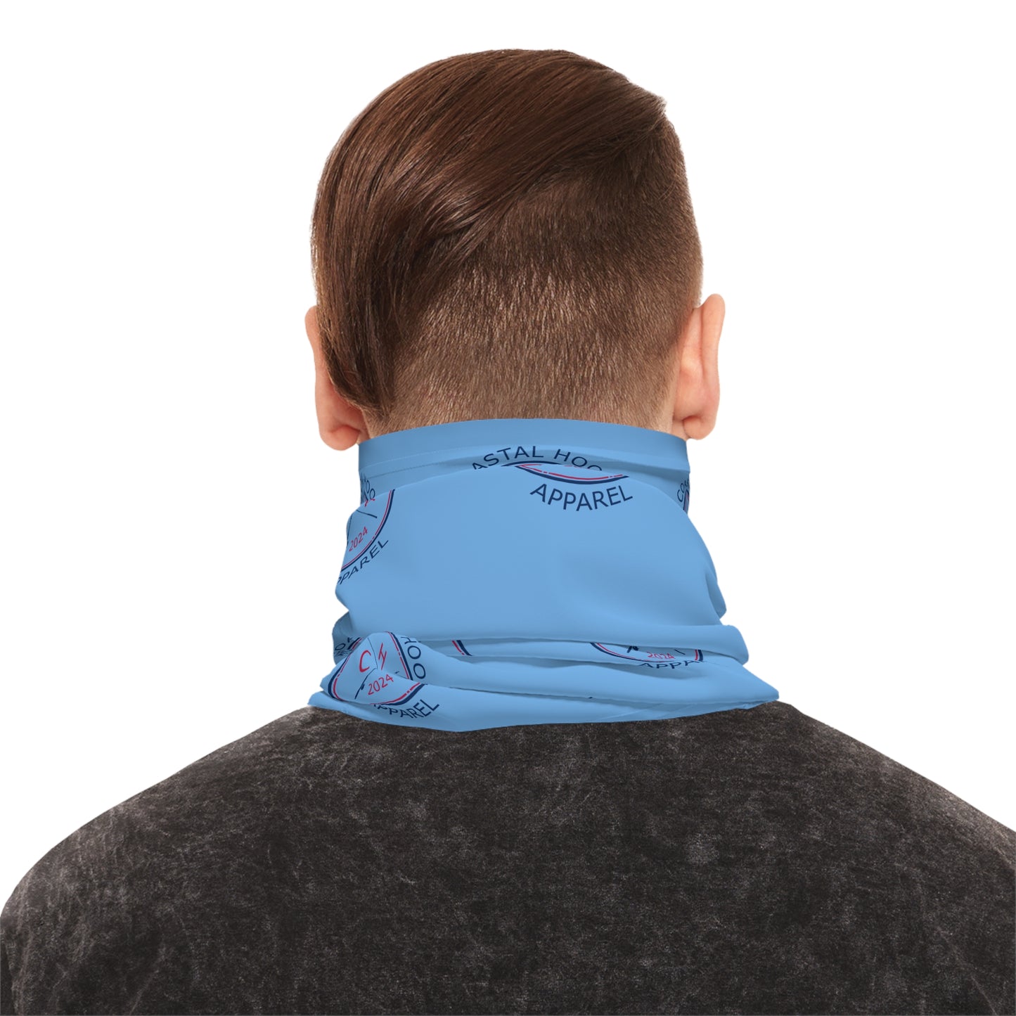 CHA Logo Lightweight Neck Gaiter - Light Blue