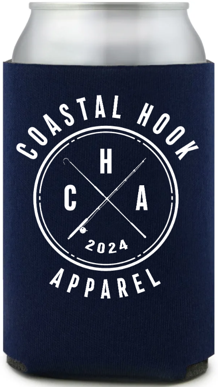 Coastal Hook Apparel Koozie - Navy Blue