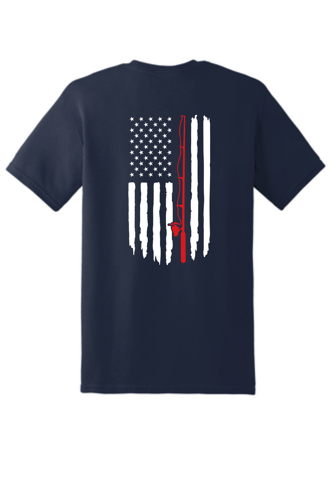 Fishing Pole American Flag