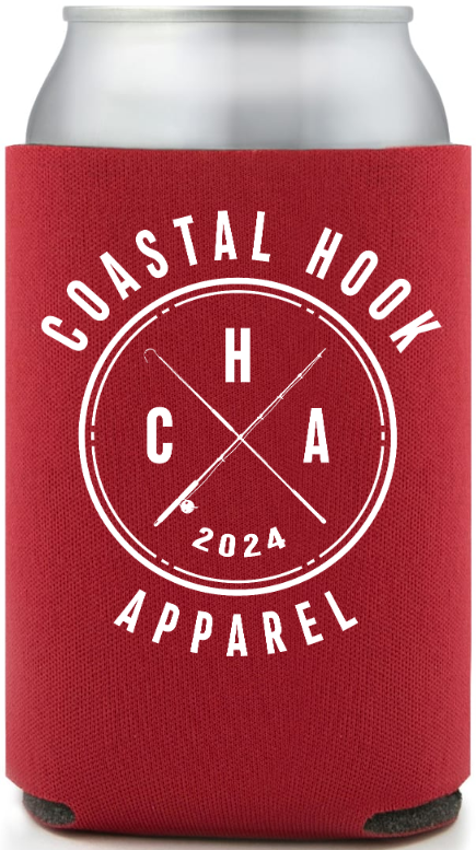 Coastal Hook Apparel Koozie - Red