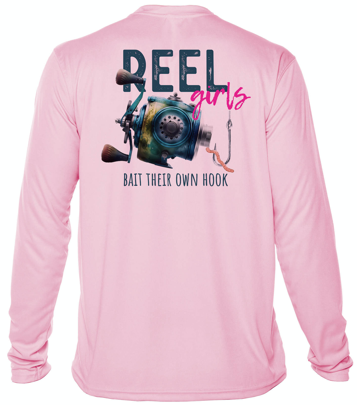 Reel Girls Performance Shirt - Pink Blossom