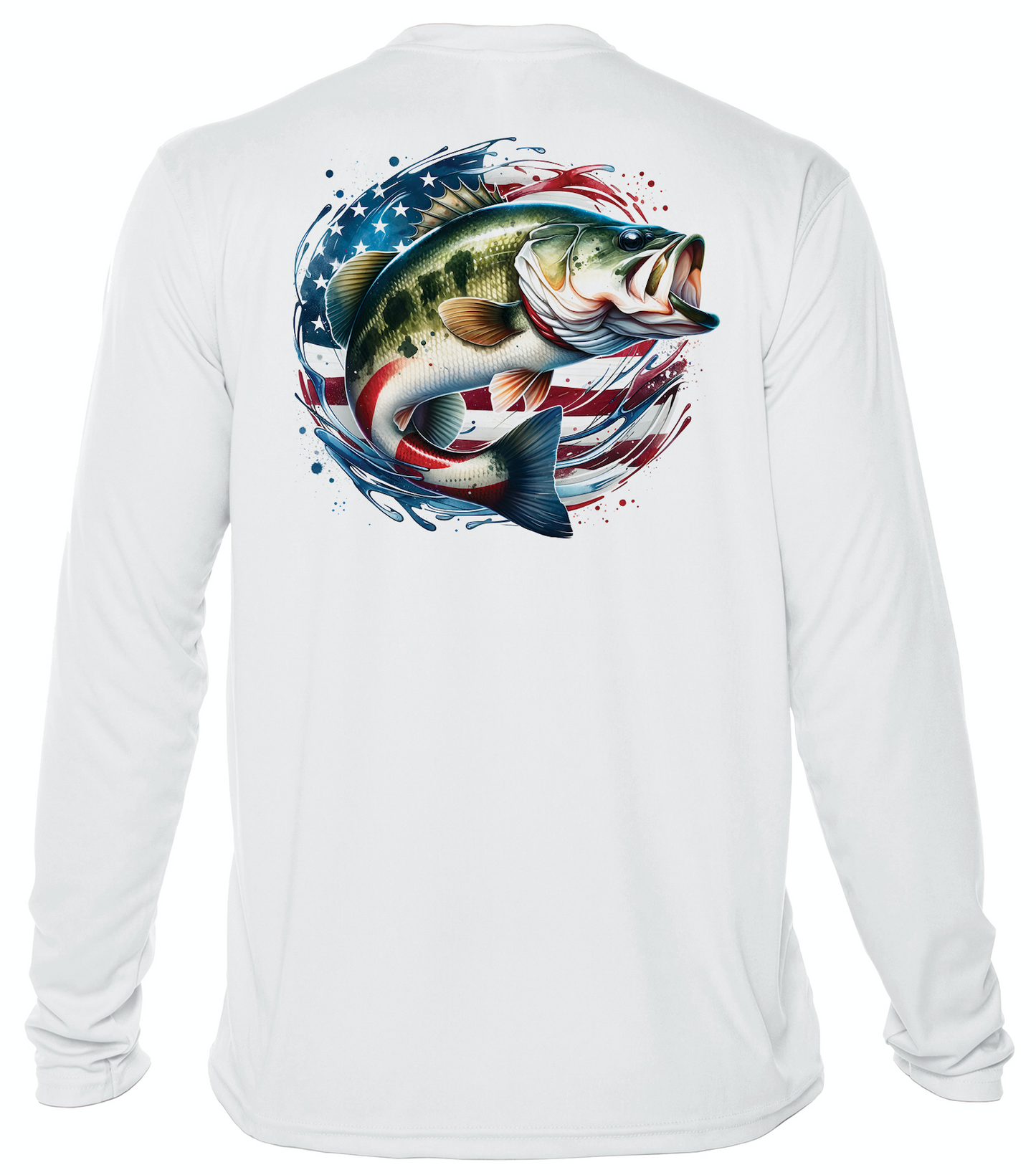 USA Bass Performance Shirt - White