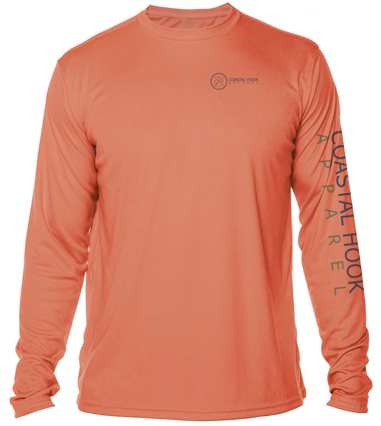 Coastal Hook Performance Shirt - Salmon