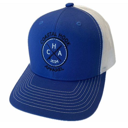 Coastal Hook Apparel Hat - Royal/White